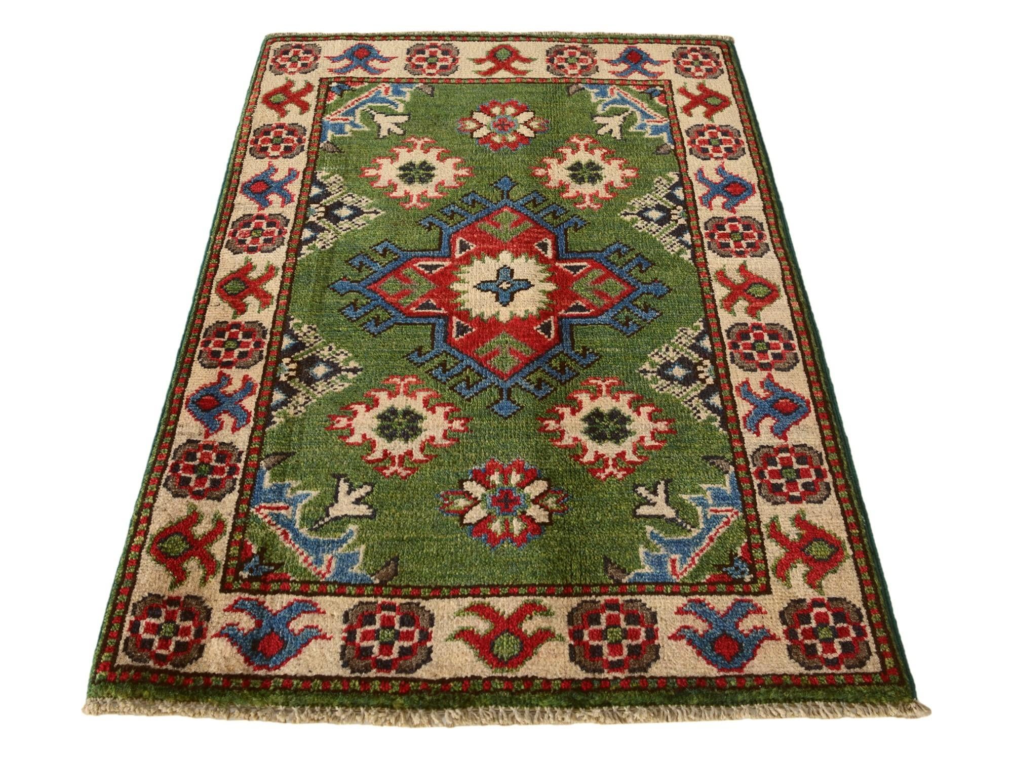 2' 1 x 2' 11 Hand Knotted Kazak Rug