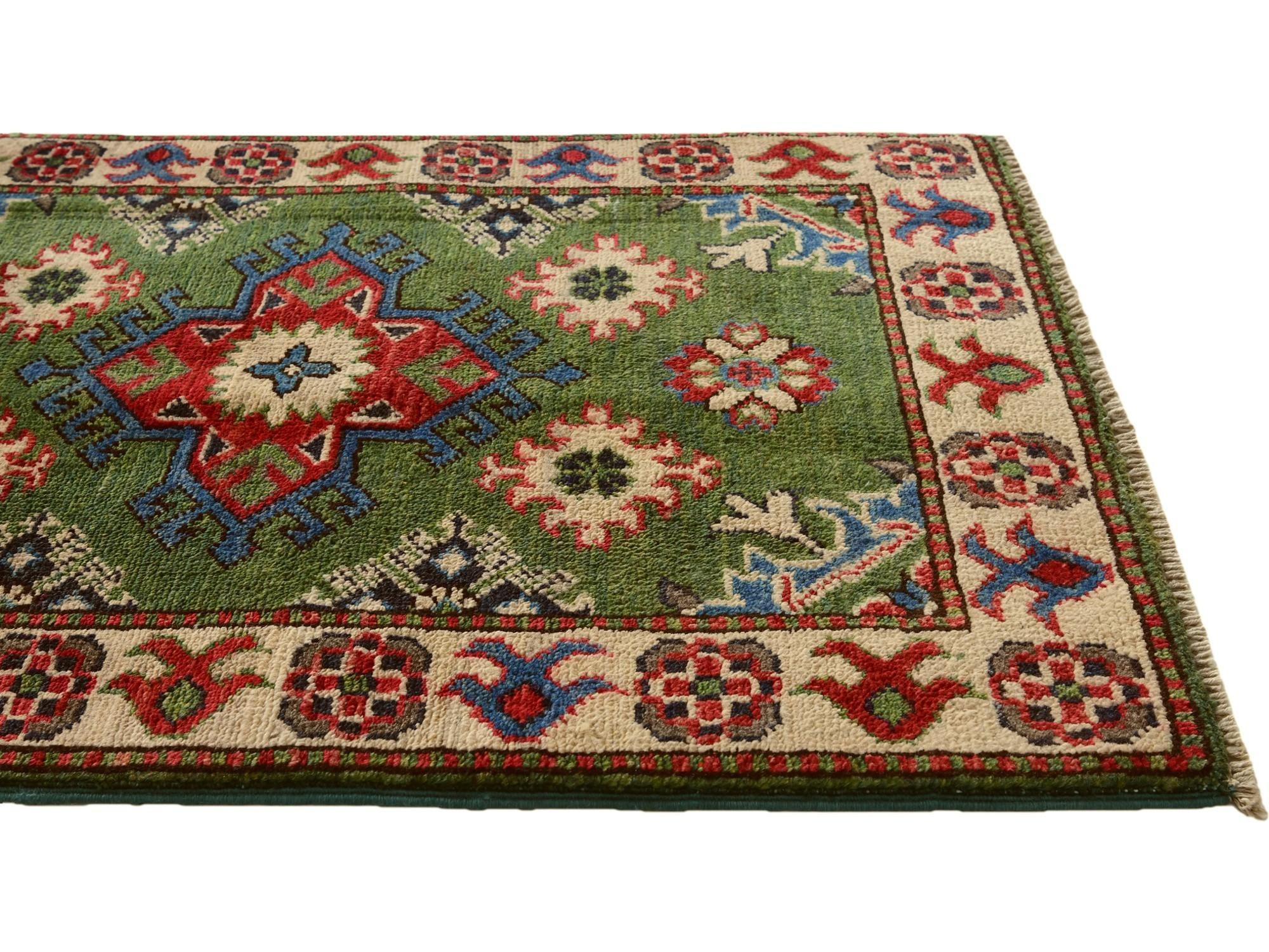 2' 1 x 2' 11 Hand Knotted Kazak Rug