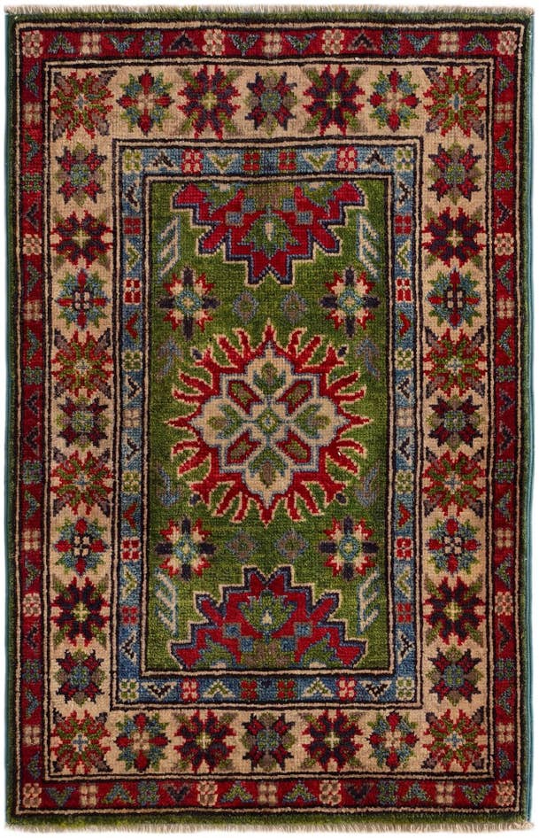 Detail image of 2' 1 x 3' 1 Hand Knotted Kazak Rug