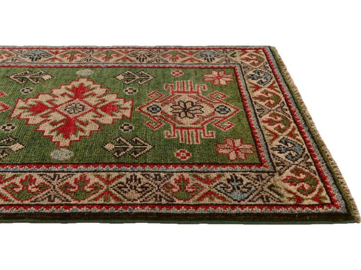 Detail image of 2' x 3' 1 Hand Knotted Kazak Rug