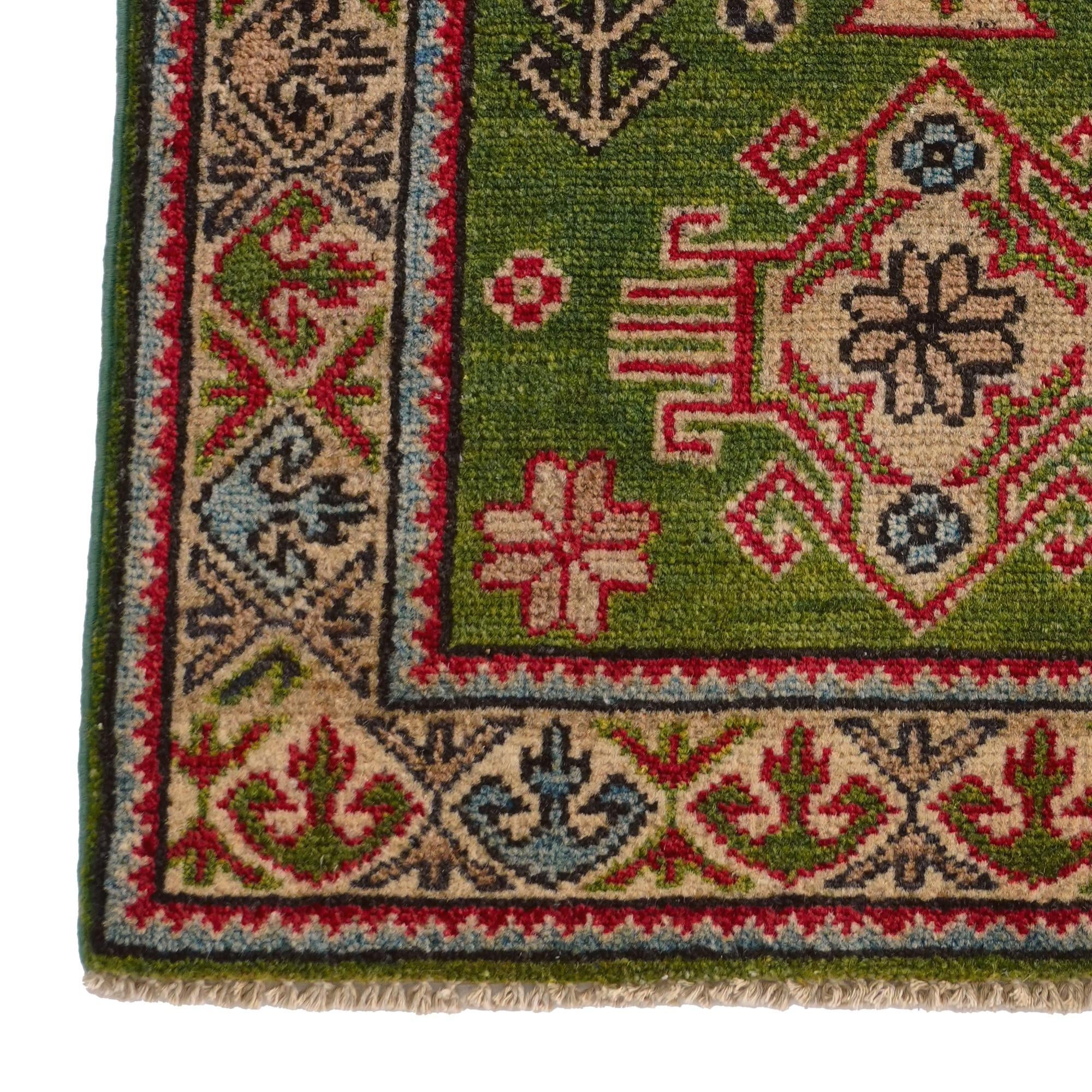2' x 3' 1 Hand Knotted Kazak Rug