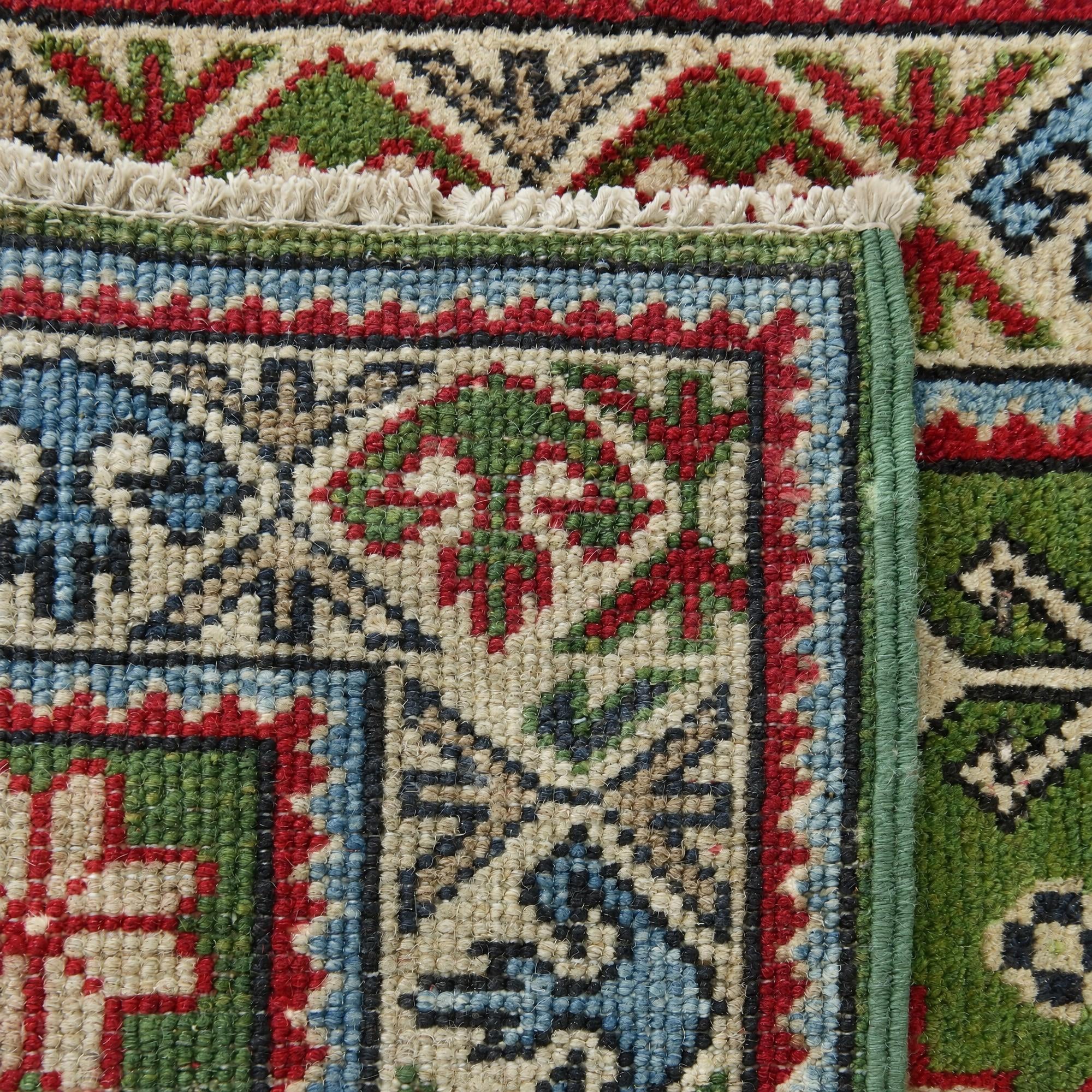 60cm x 95cm Hand Knotted Kazak Rug
