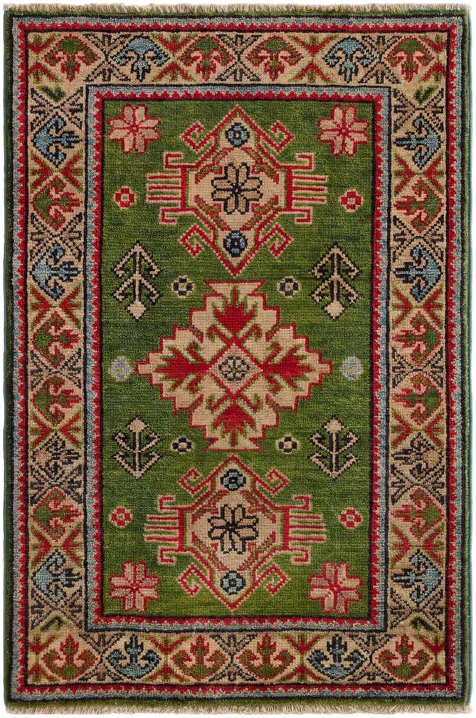 2' x 3' 1 Hand Knotted Kazak Rug