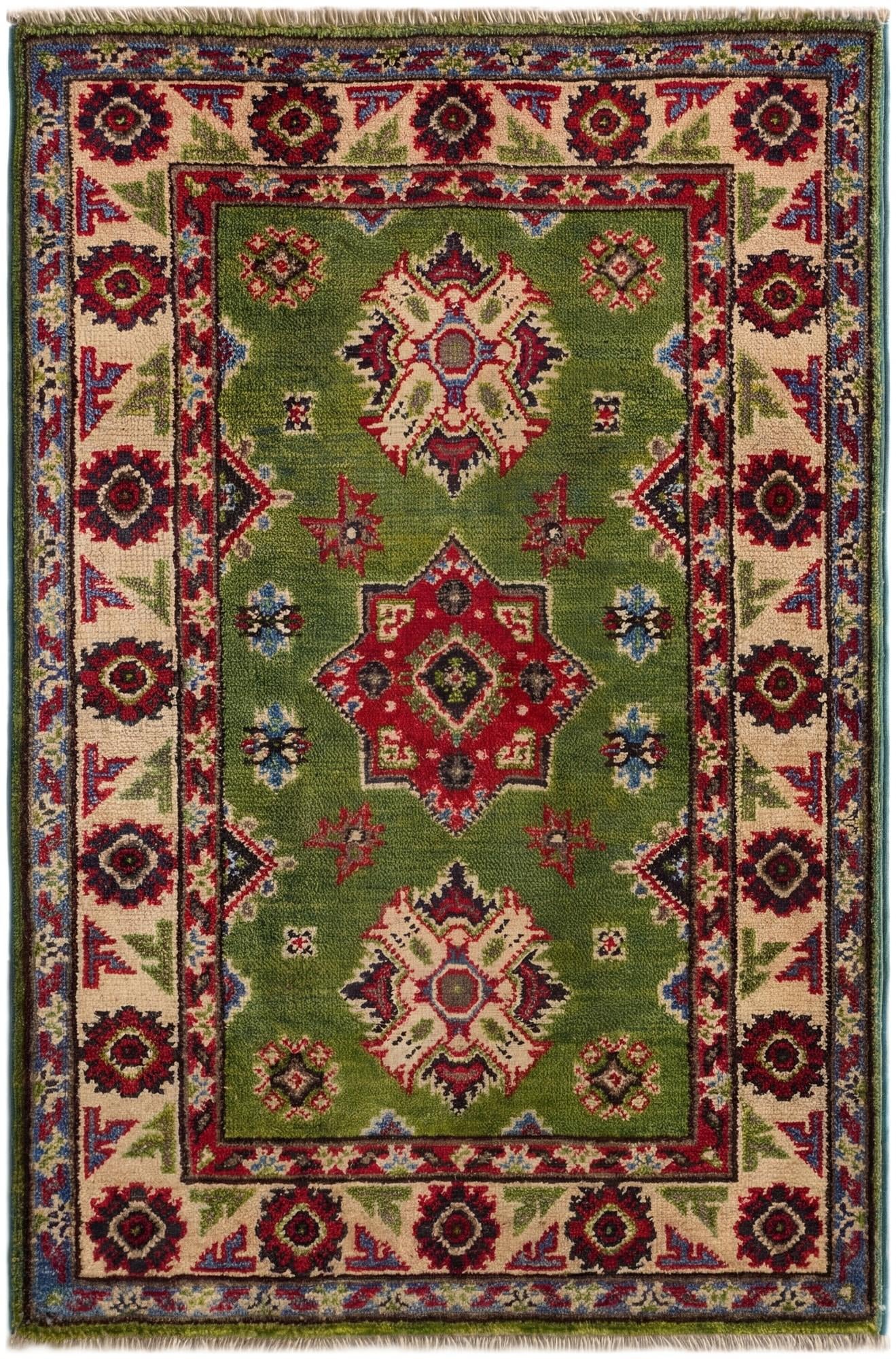 2' x 3' Hand Knotted Kazak Rug