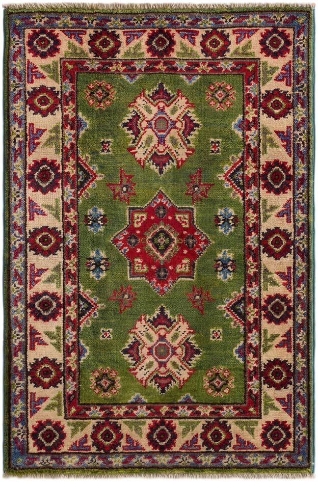 Detail image of 2' x 3' Hand Knotted Kazak Rug
