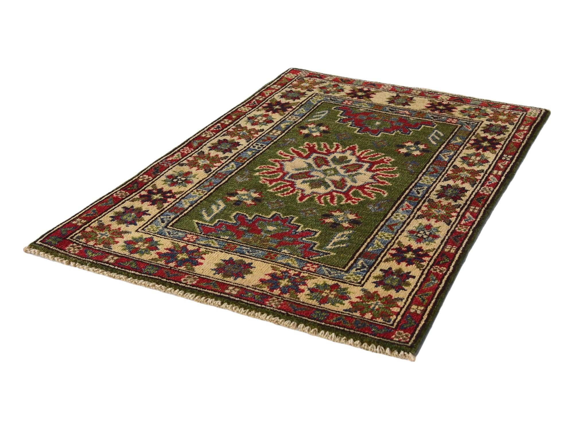 2' 1 x 3' Hand Knotted Kazak Rug