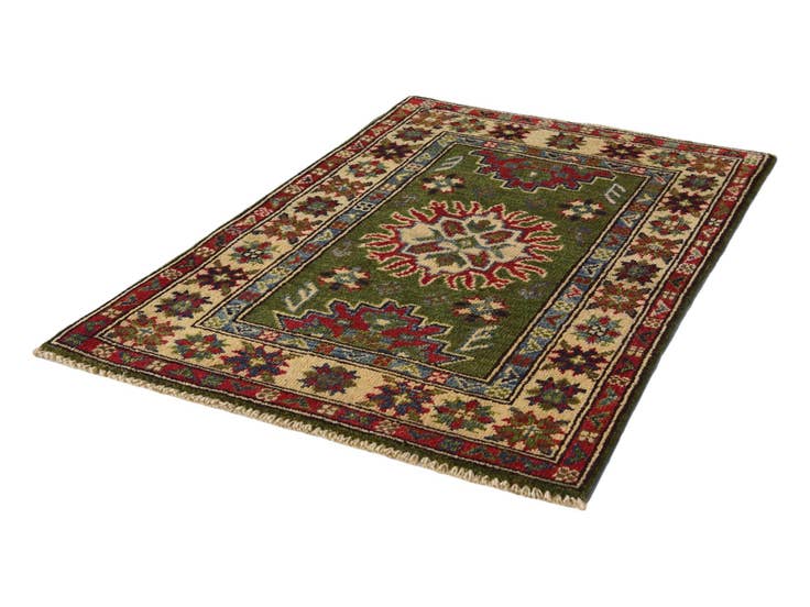 Detail image of 2' 1 x 3' Hand Knotted Kazak Rug