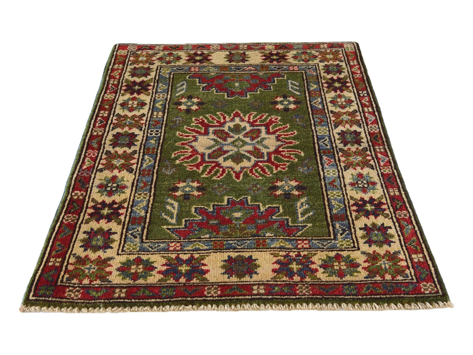 2' 1 x 3' Hand Knotted Kazak Rug