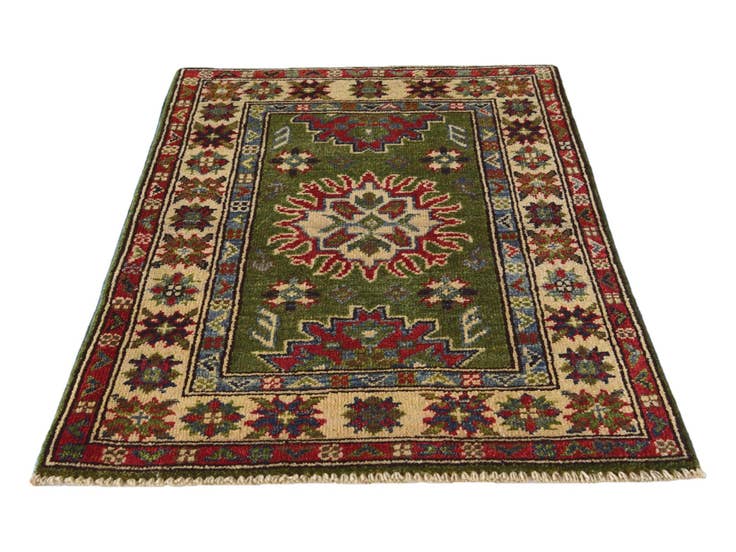 Detail image of 2' 1 x 3' Hand Knotted Kazak Rug