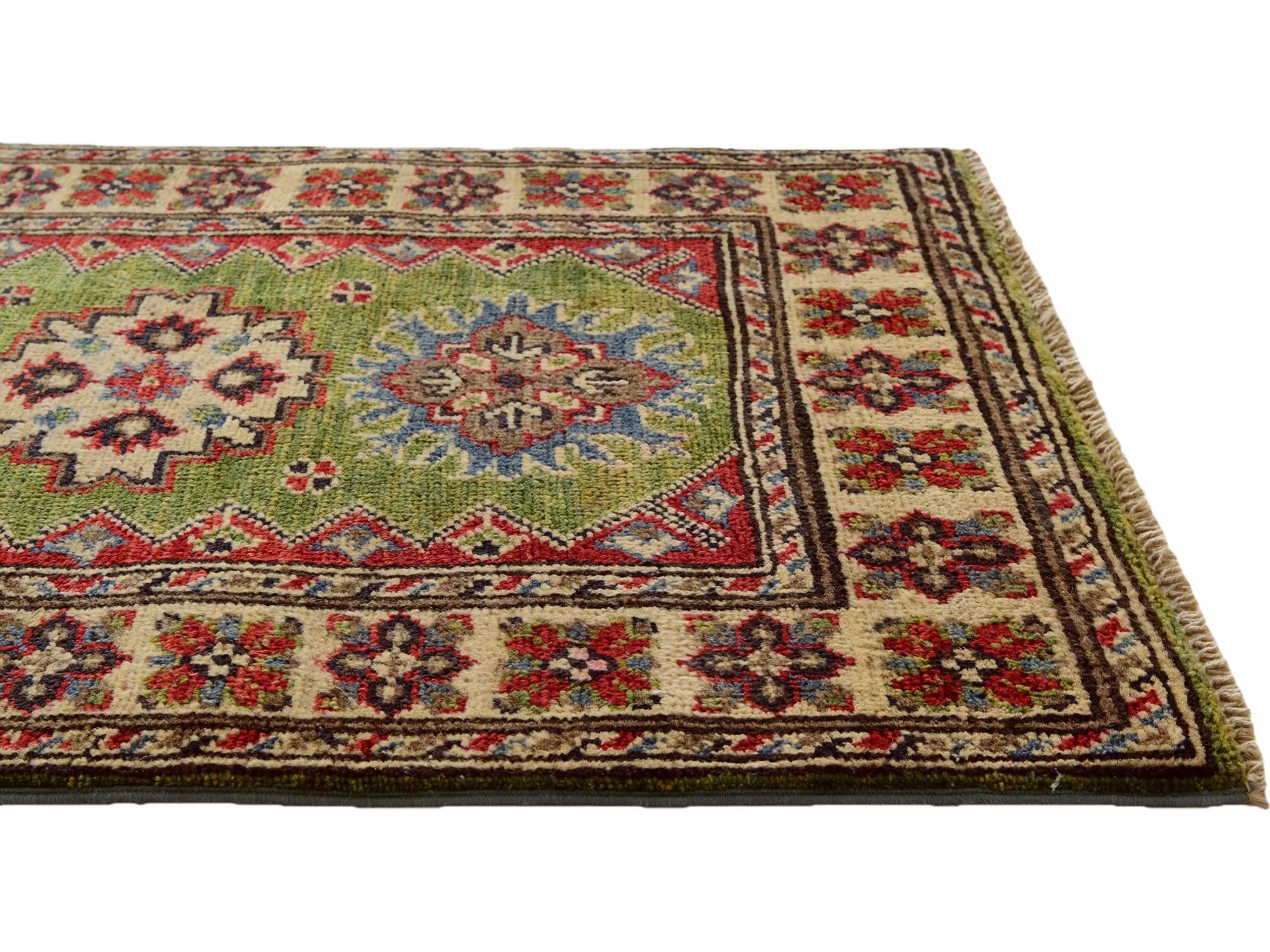 2' x 3' Hand Knotted Kazak Rug