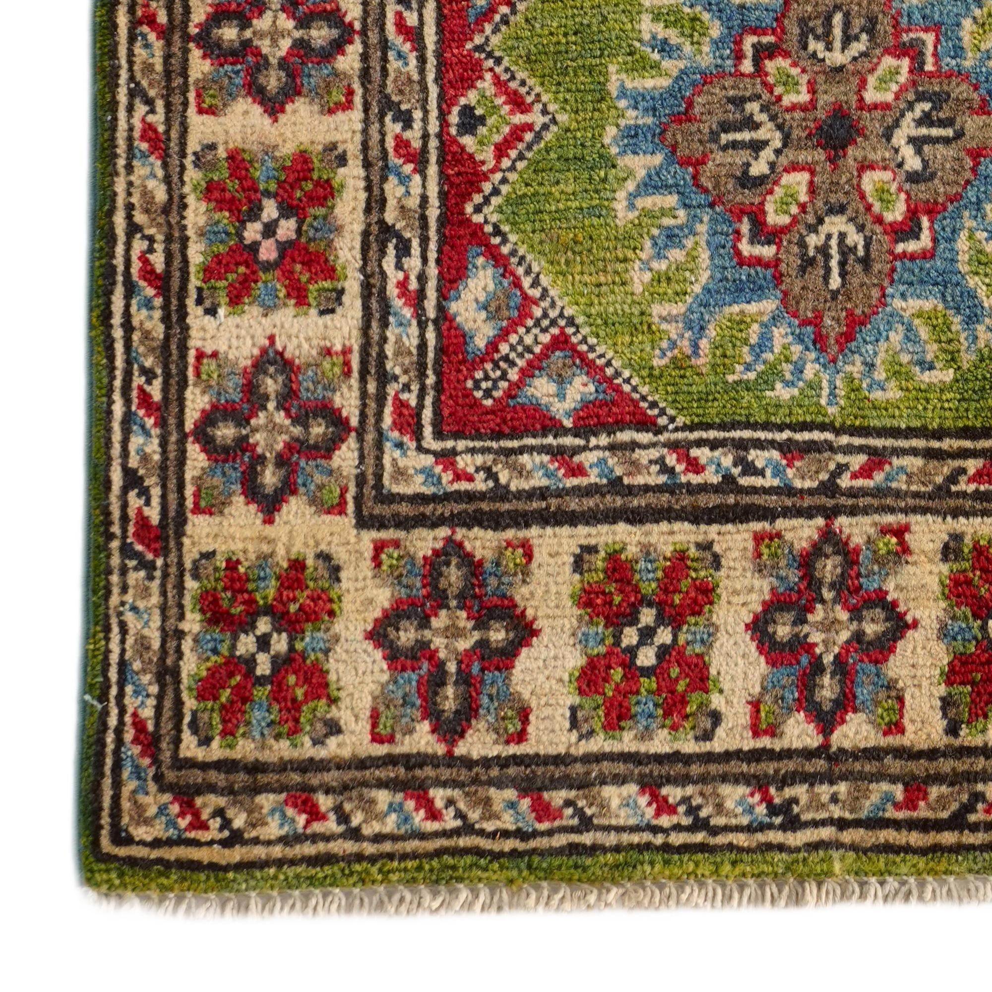 2' x 3' Hand Knotted Kazak Rug
