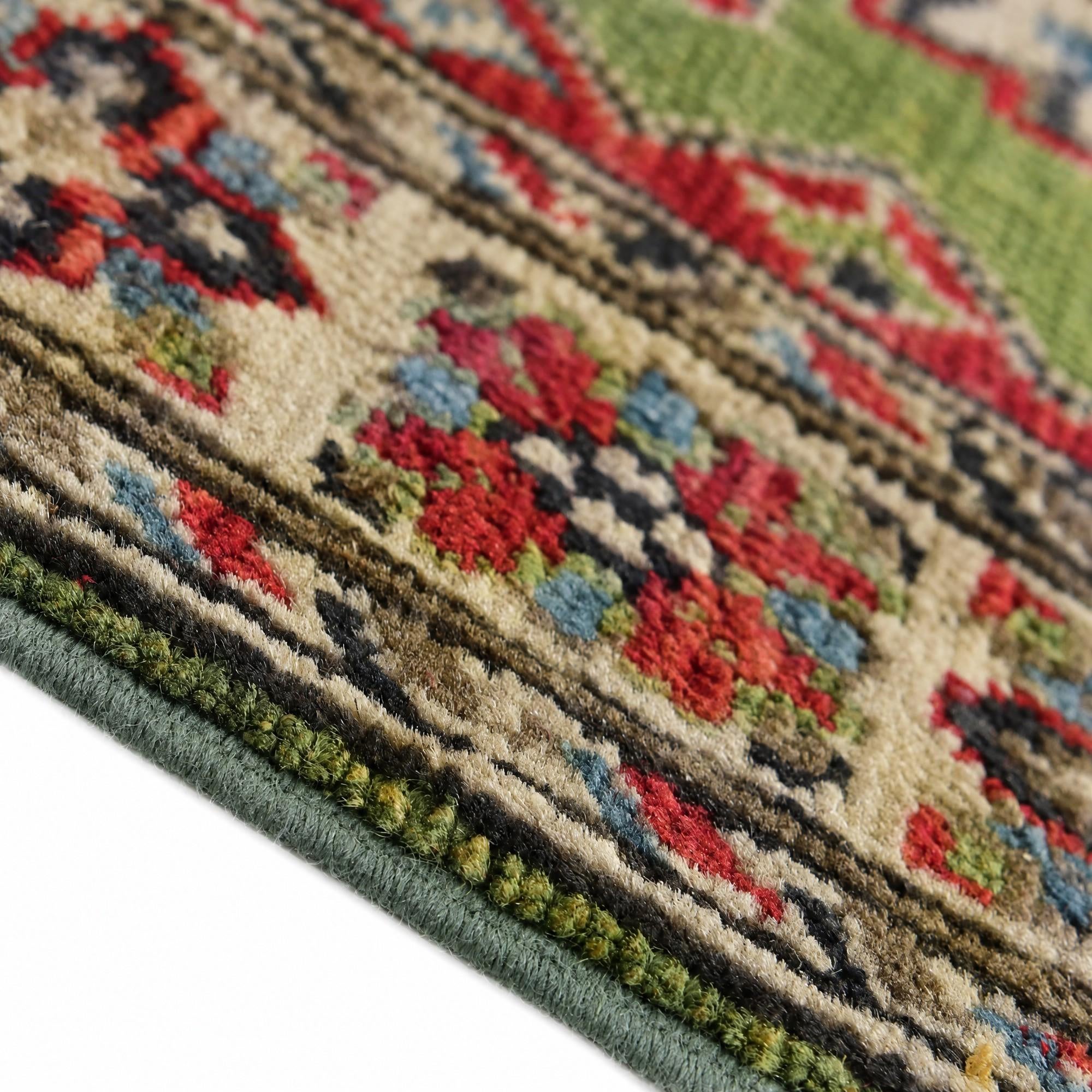 60cm x 90cm anudado a mano Kazak Alfombra
