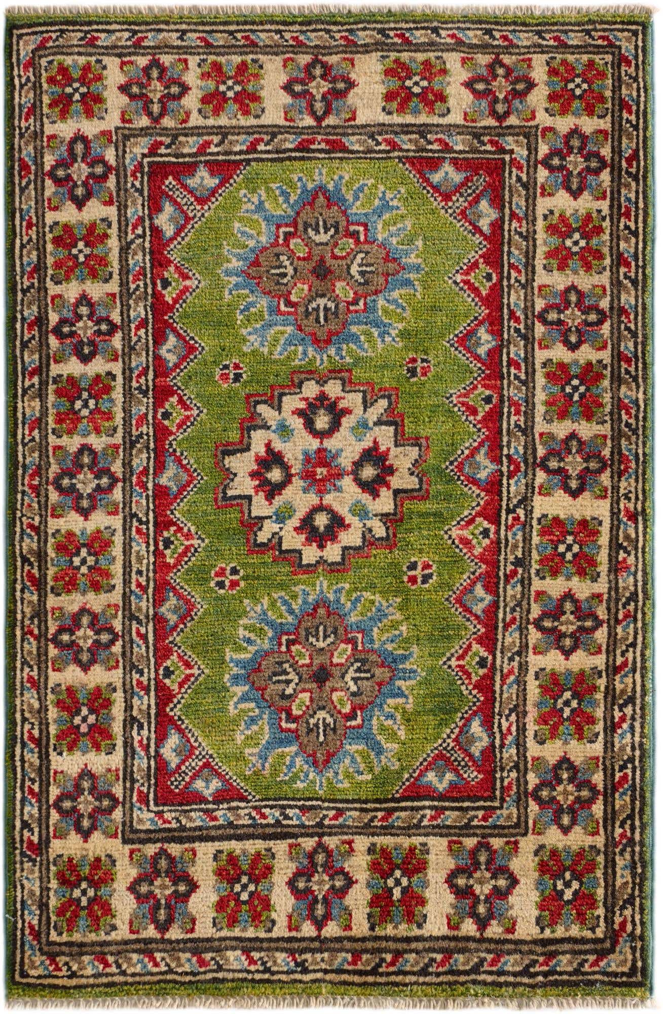 2' x 3' Hand Knotted Kazak Rug