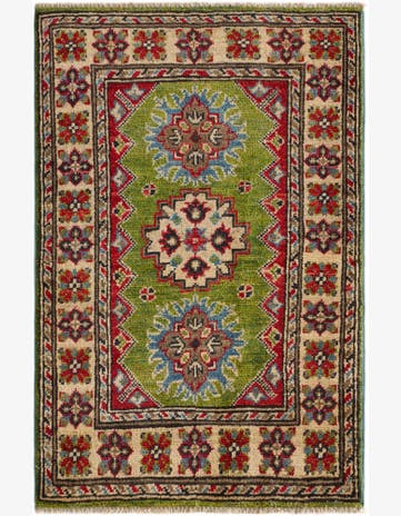 2' x 3' Hand Knotted Kazak Rug