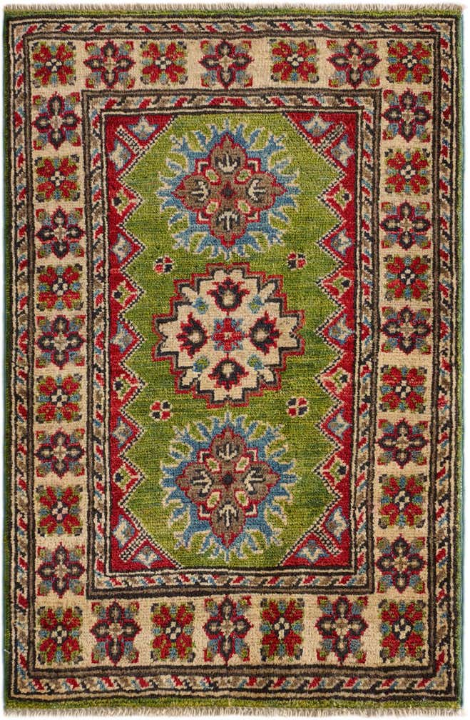 2' x 3' Hand Knotted Kazak Rug