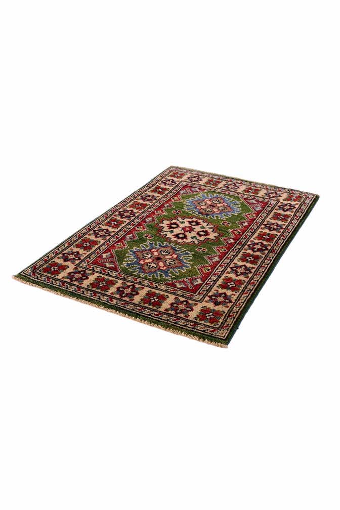 2' x 3' Hand Knotted Kazak Rug