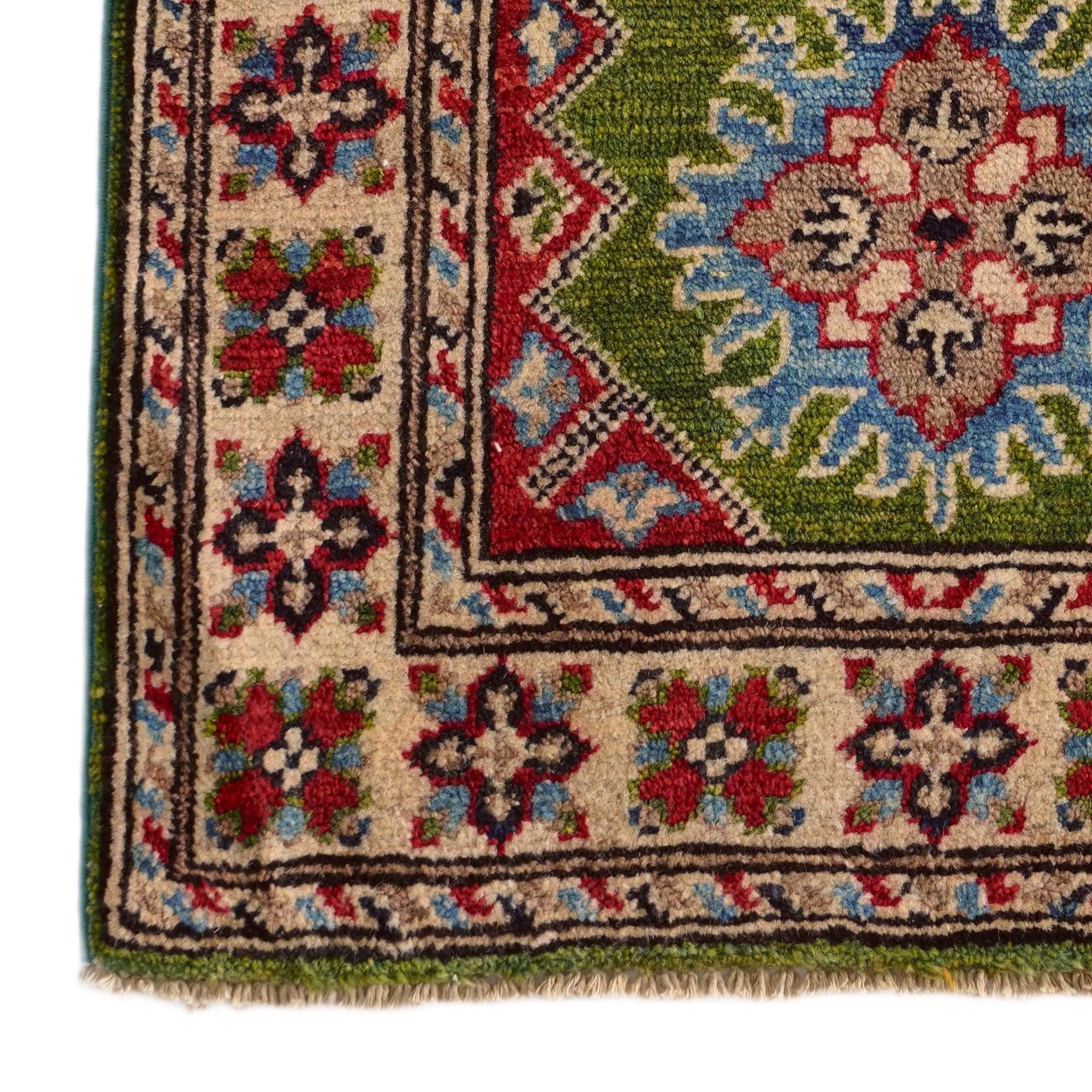 2' x 3' Hand Knotted Kazak Rug