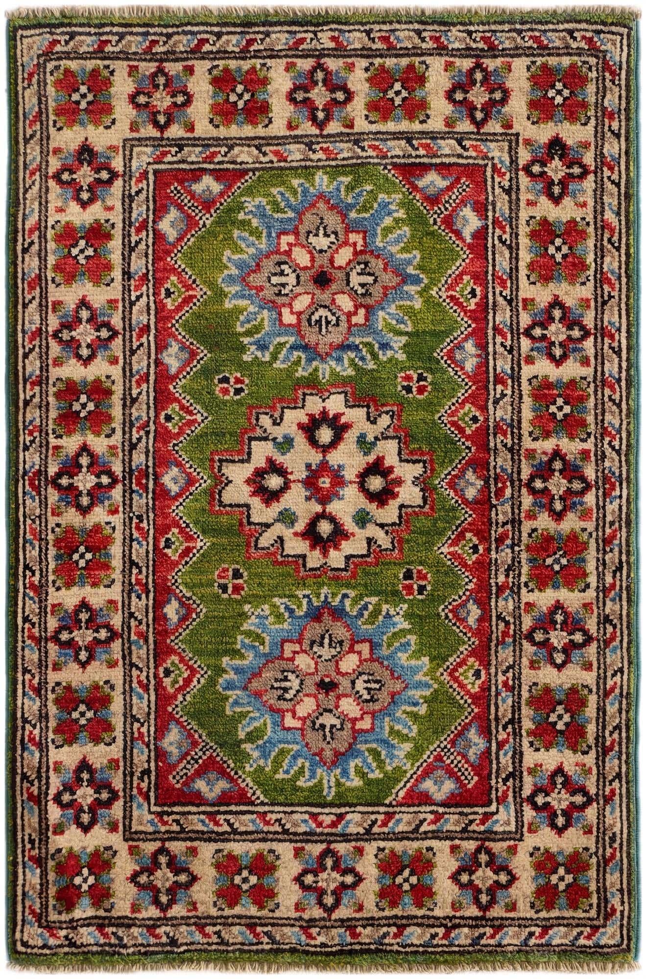 2' x 3' Hand Knotted Kazak Rug