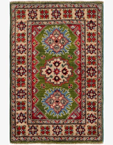 2' x 3' Hand Knotted Kazak Rug