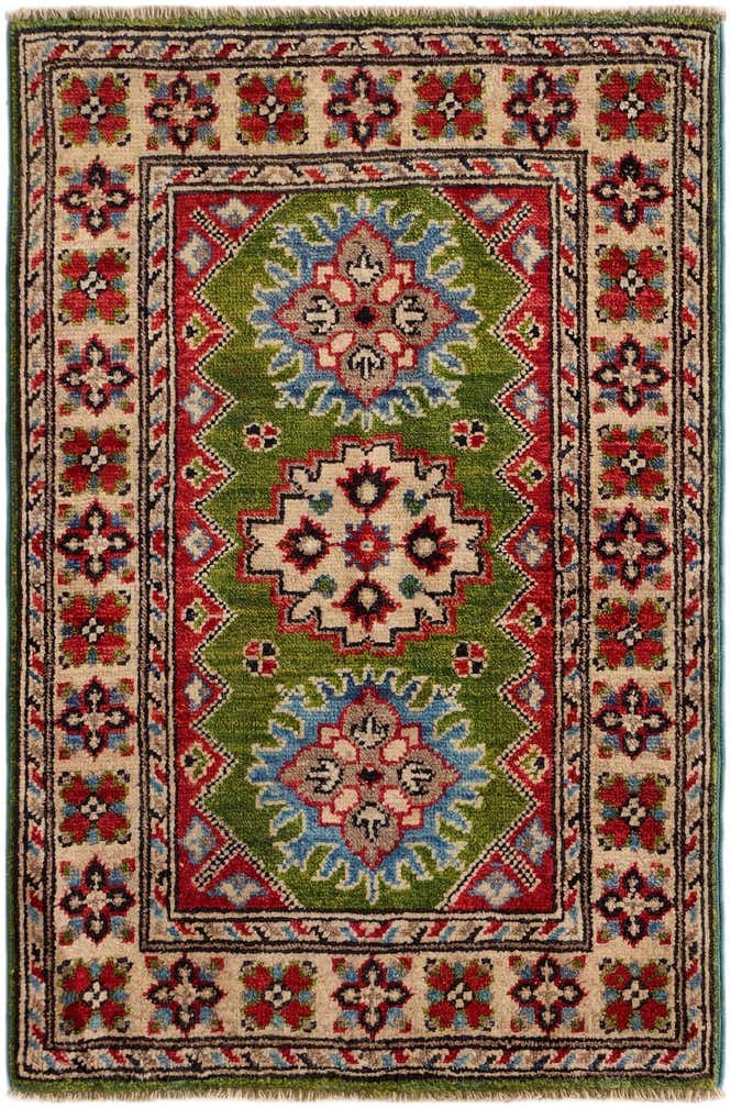 2' x 3' Hand Knotted Kazak Rug