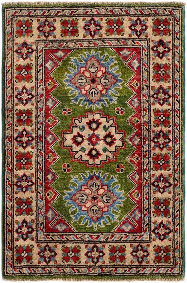 Detail image of 2' x 3' Hand Knotted Kazak Rug