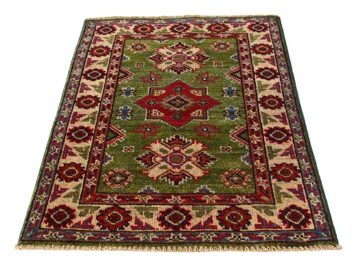 2' x 2' 11 Hand Knotted Kazak Rug