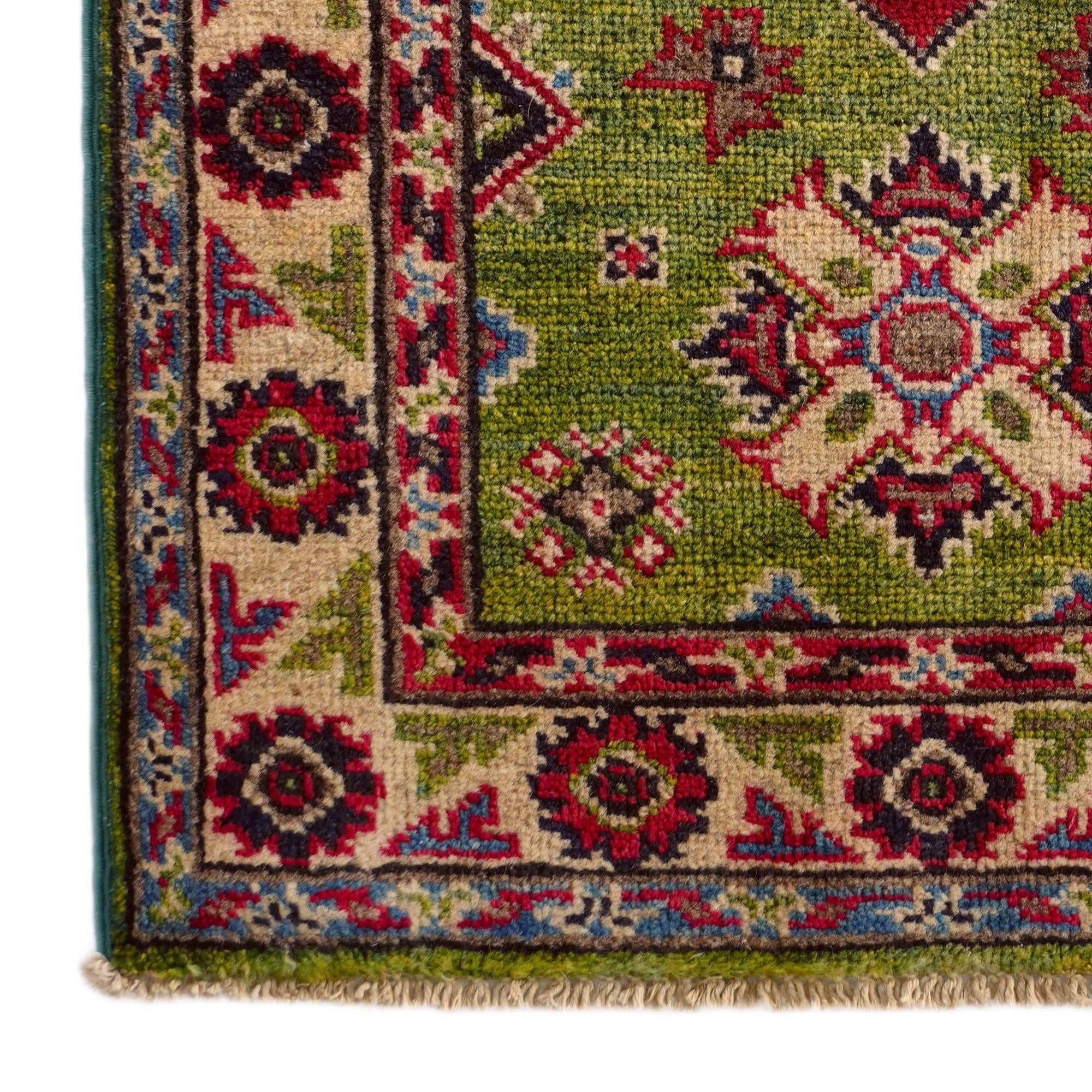 2' x 2' 11 Hand Knotted Kazak Rug