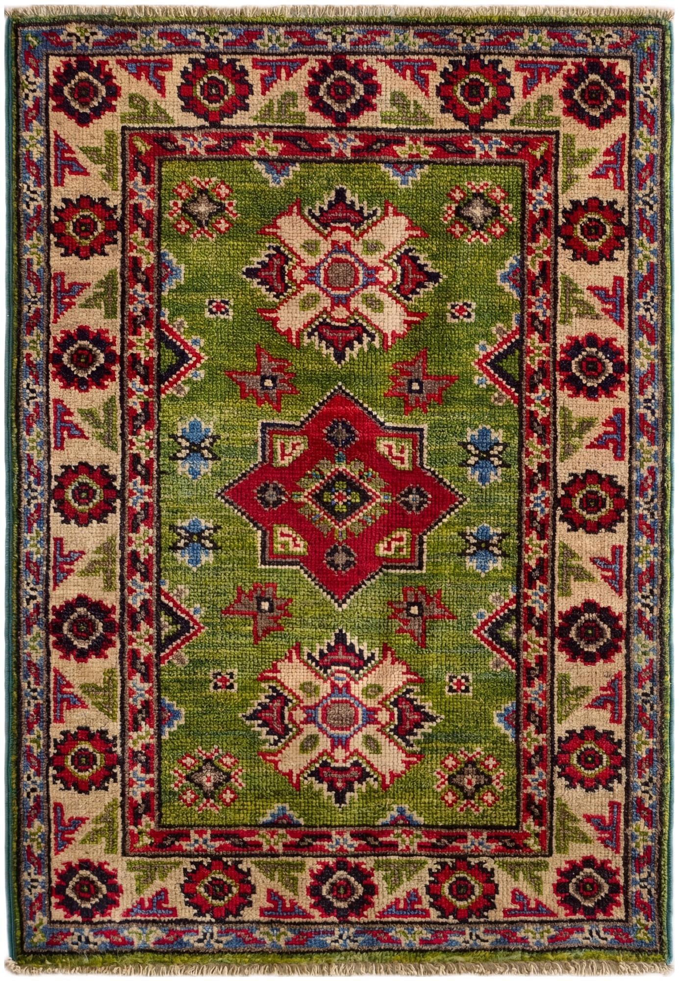 2' x 2' 11 Hand Knotted Kazak Rug