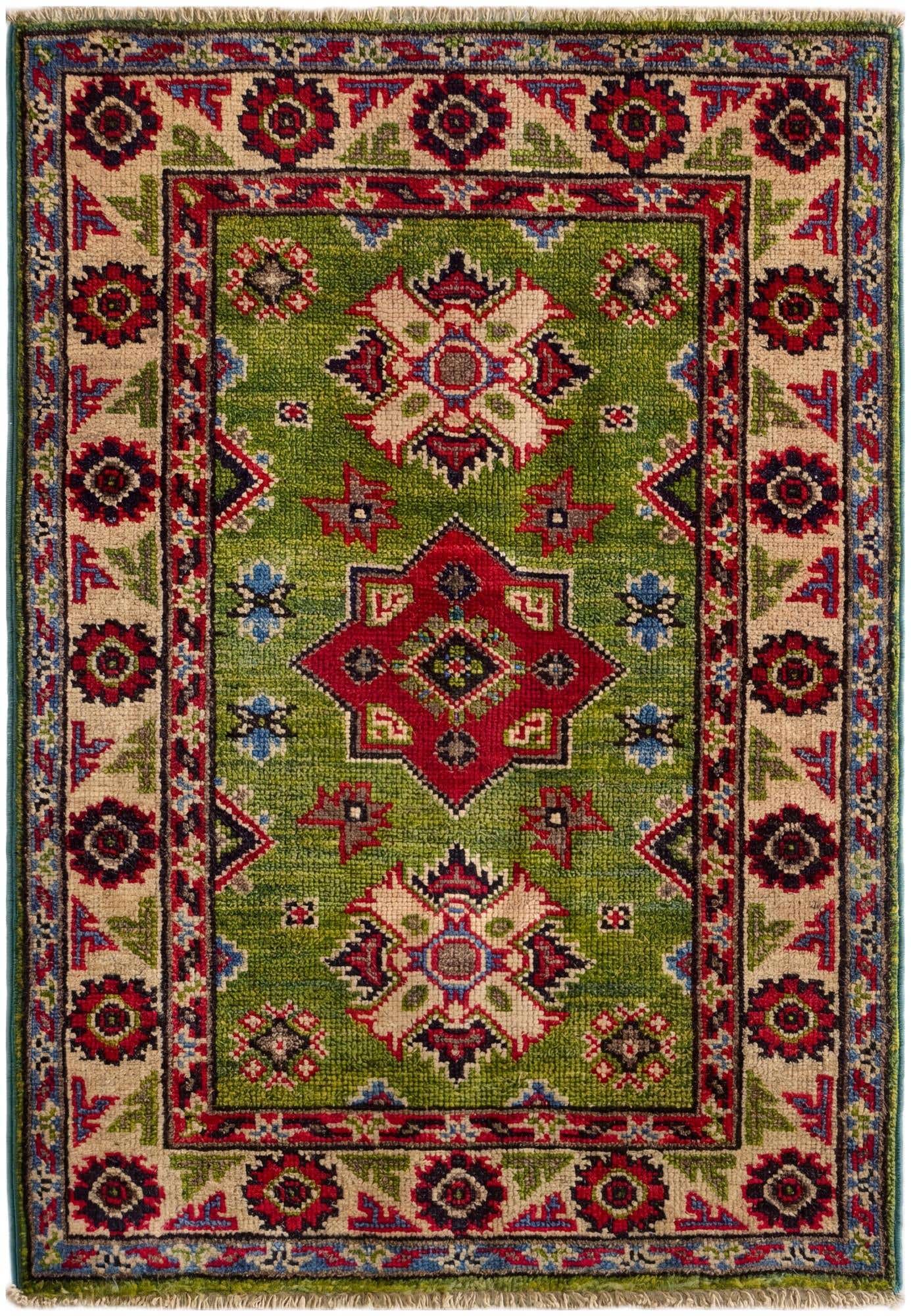 2' x 2' 11 Hand Knotted Kazak Rug