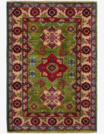 2' x 2' 11 Hand Knotted Kazak Rug