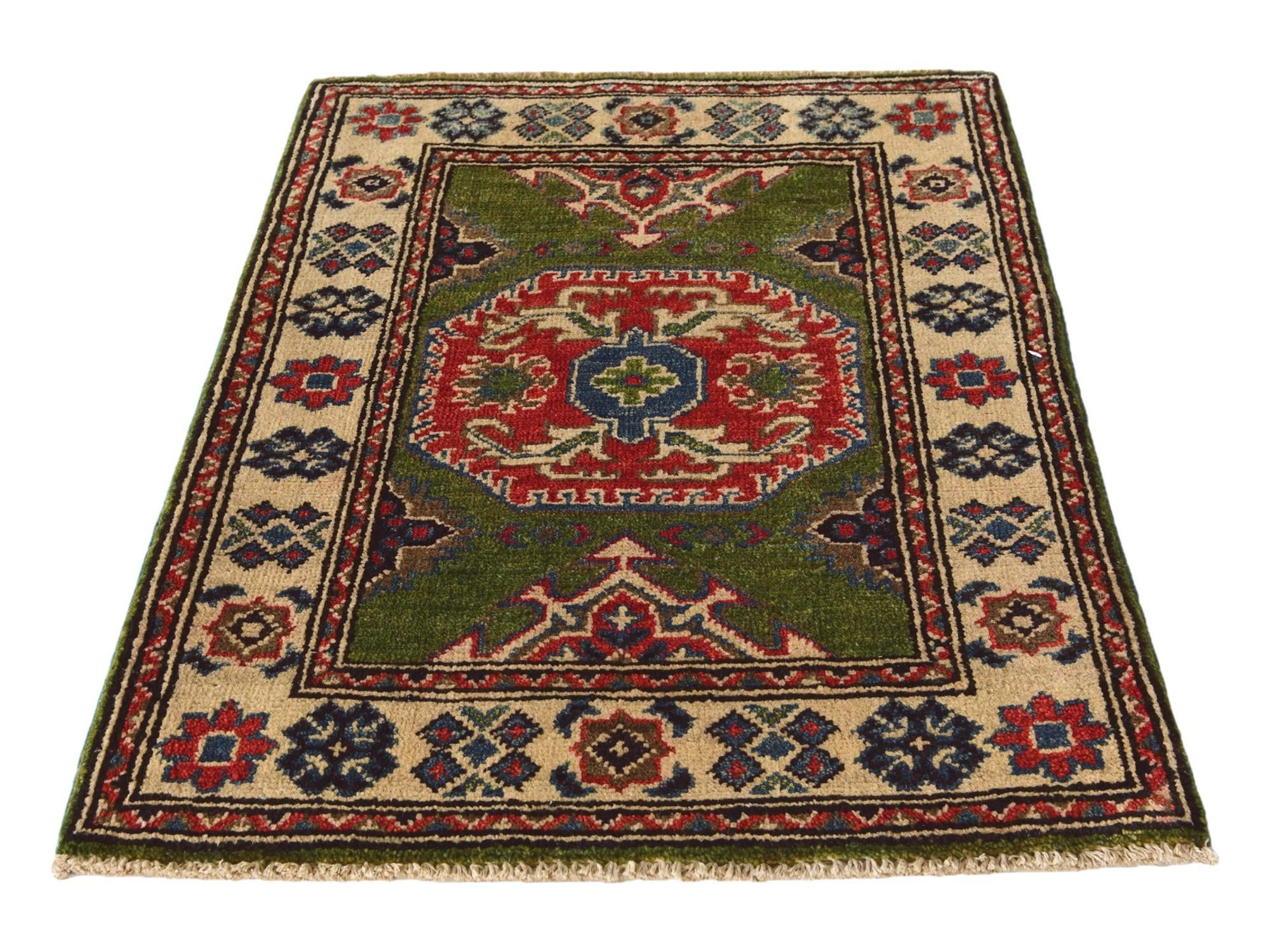 2' 1 x 2' 11 Hand Knotted Kazak Rug