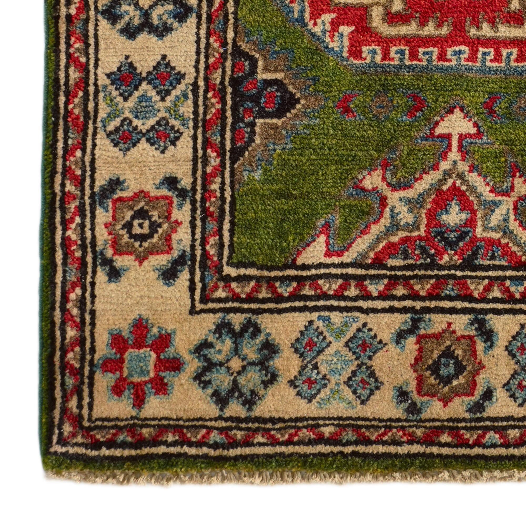 2' 1 x 2' 11 Hand Knotted Kazak Rug
