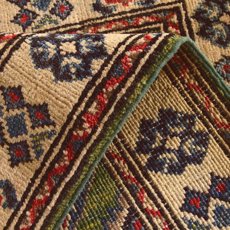 Detail image of 2' 1 x 2' 11 Hand Knotted Kazak Rug