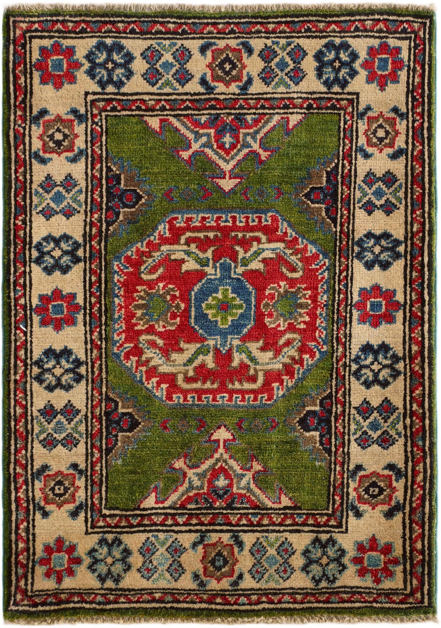 2' 1 x 2' 11 Hand Knotted Kazak Rug