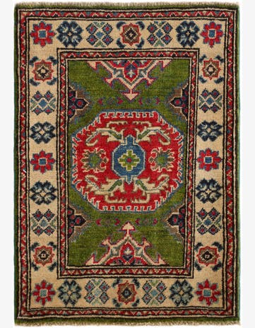 2' 1 x 2' 11 Hand Knotted Kazak Rug