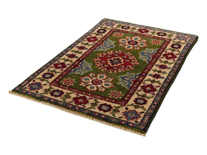 2' x 3' Hand Knotted Kazak Rug