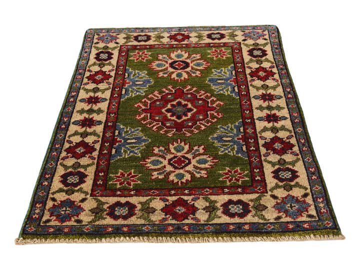 2' x 3' Hand Knotted Kazak Rug