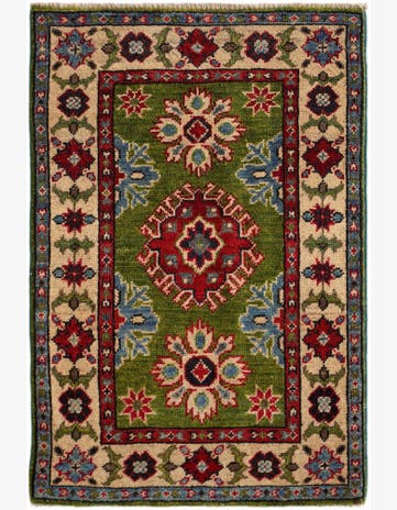 2' x 3' Hand Knotted Kazak Rug