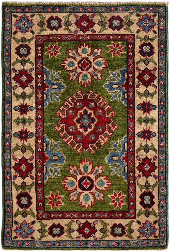 2' x 3' Hand Knotted Kazak Rug