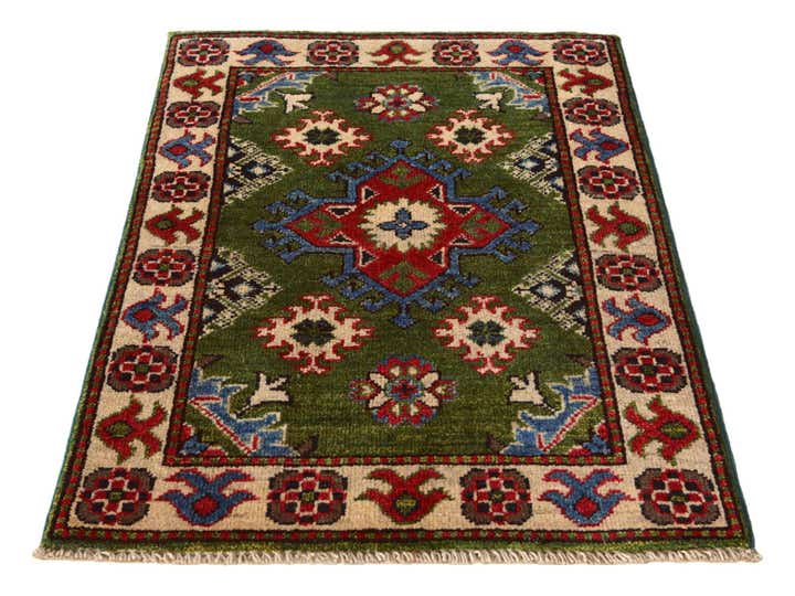 2' x 2' 9 Hand Knotted Kazak Rug