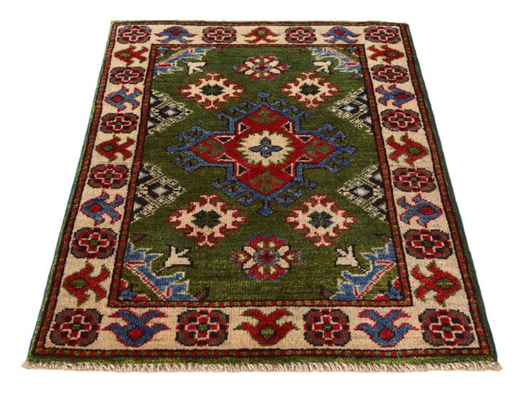 Detail image of 2' x 2' 9 Hand Knotted Kazak Rug