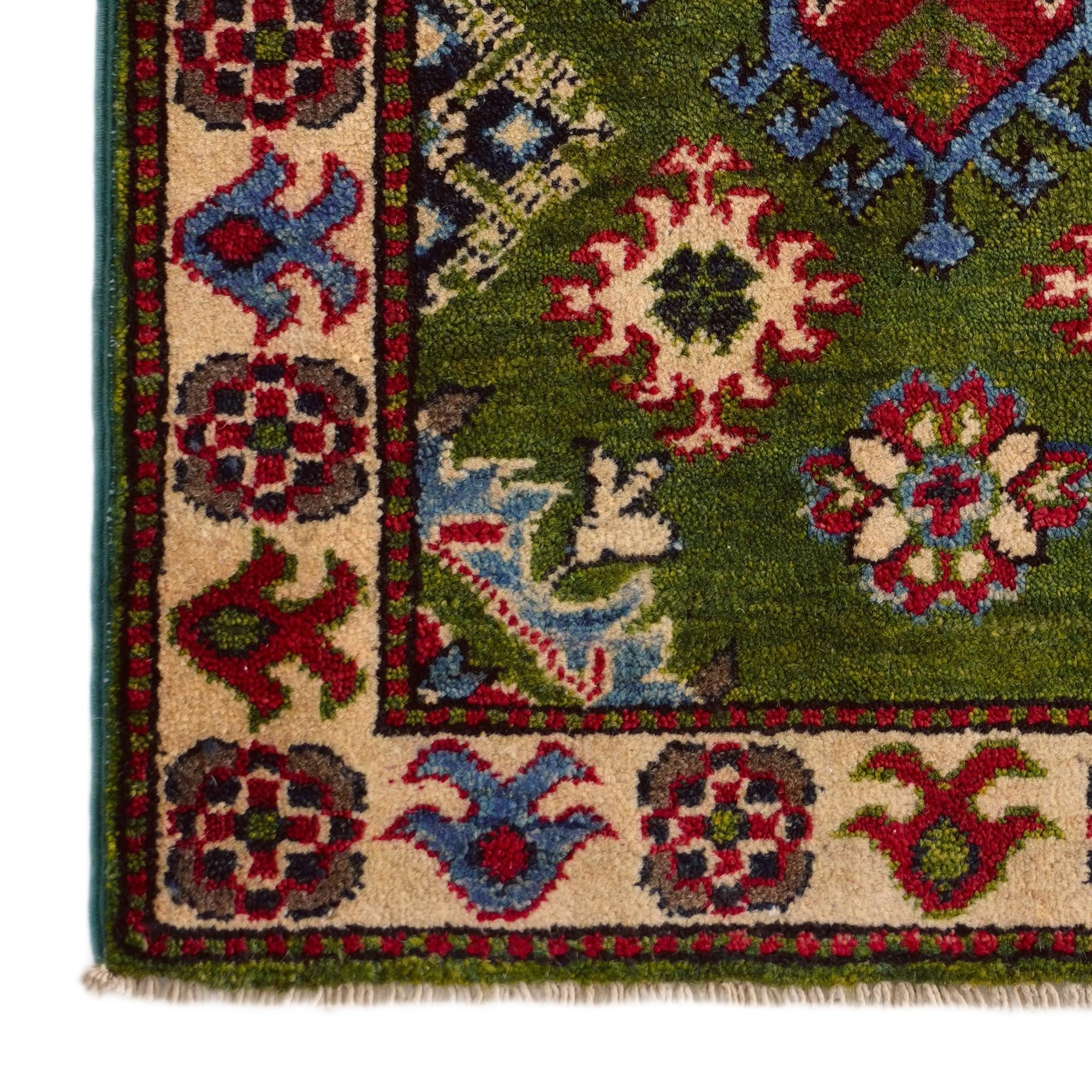 2' x 2' 9 Hand Knotted Kazak Rug