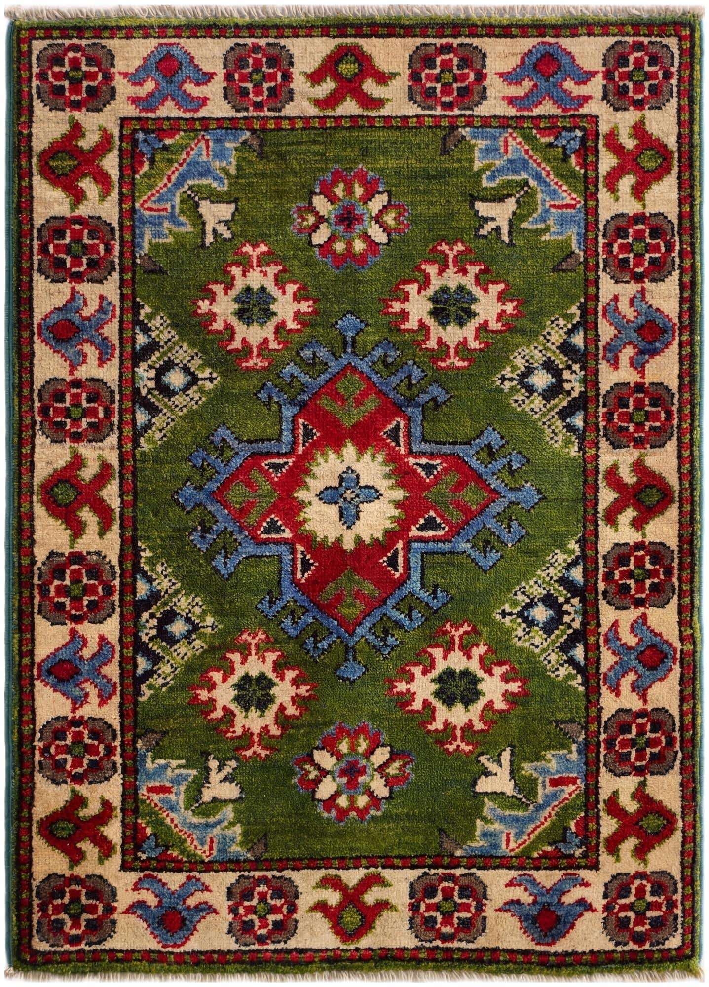 2' x 2' 9 Hand Knotted Kazak Rug