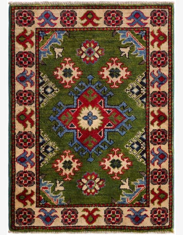 2' x 2' 9 Hand Knotted Kazak Rug