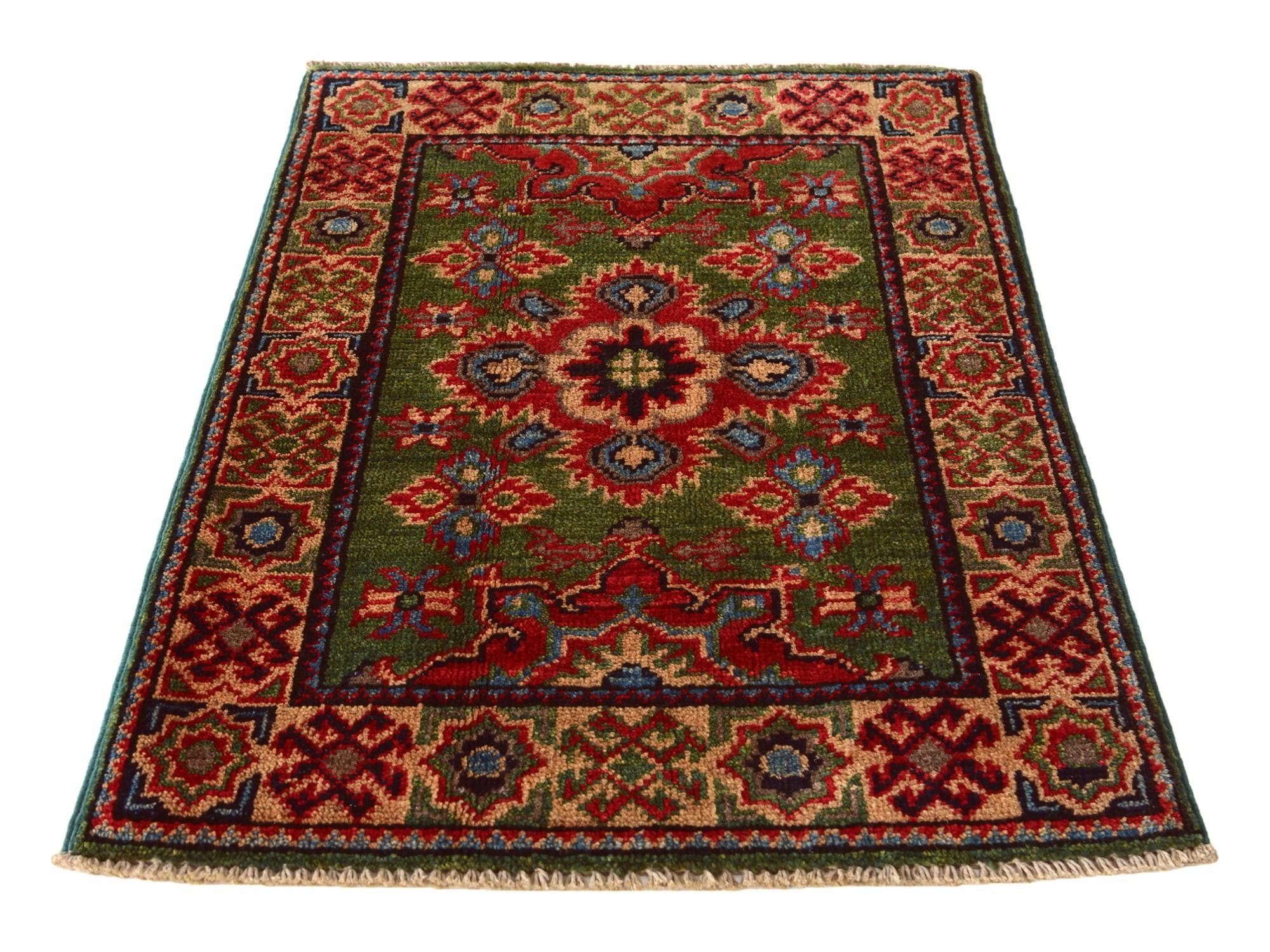 2' x 2' 11 Hand Knotted Kazak Rug