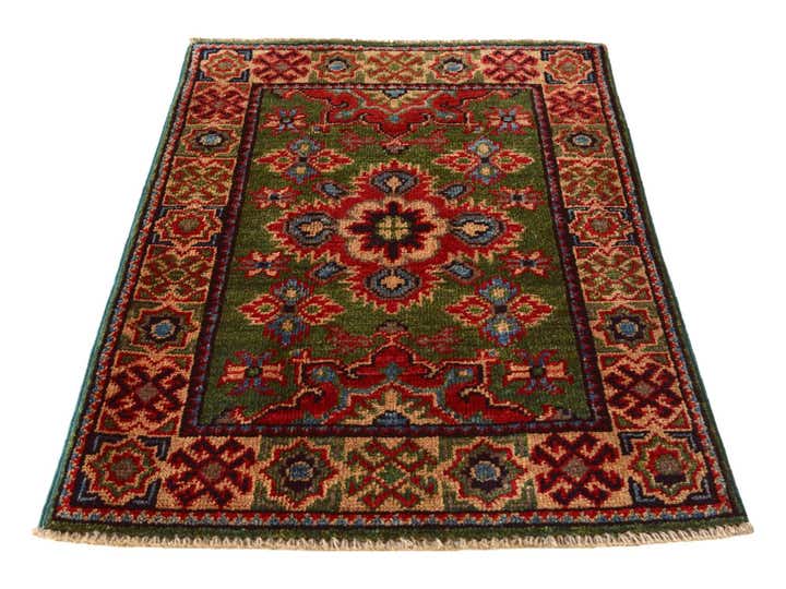 2' x 2' 11 Hand Knotted Kazak Rug