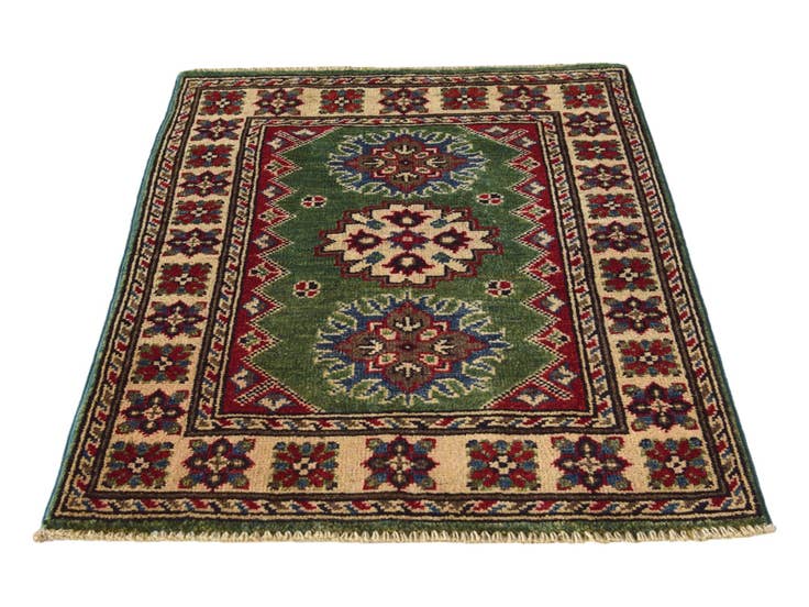 Detail image of 2' 1 x 2' 10 Hand Knotted Kazak Rug