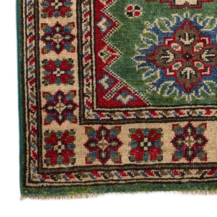 Detail image of 2' 1 x 2' 10 Hand Knotted Kazak Rug