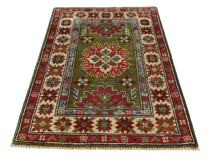 Detail image of 2' x 3' Hand Knotted Kazak Rug