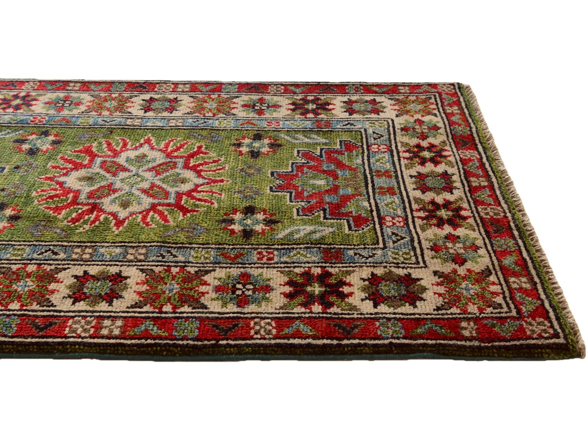 2' x 3' Hand Knotted Kazak Rug